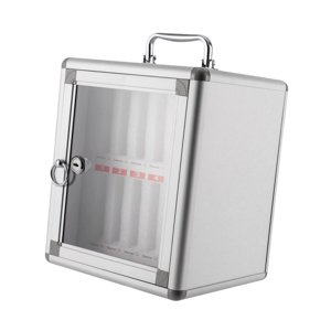 Magideal - Armario De Almacenamiento Para Teléfono, Taquilla Con 2 Llaves, Para Aula, Con Cerradura, Montado En Pared Para Oficina, Tabla De Bolsillo, Caja De Bl 12 Ranuras