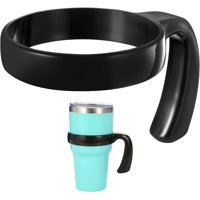 Xinqihang - Asa Para Vaso Yeti De 30 Oz (Paquete De 2) - Portavasos De Plástico Antideslizante Compatible Con Trail, Ozark, Beast Y Otras Tazas (Negro)