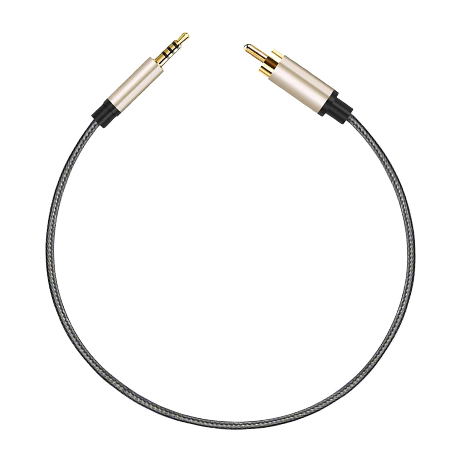 Bothyi - Cable De Audio 3 5mm A Adaptador Rca Nylon Trenzado Para Tablet Altavoz 1 5m