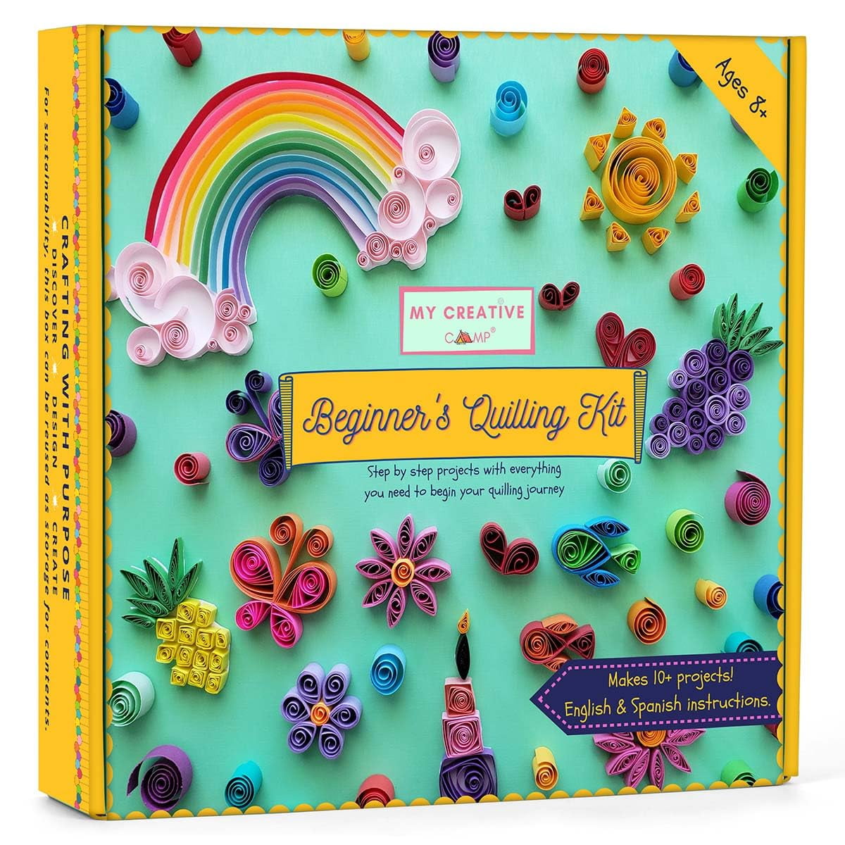 Kit De Quilling My Creative Camp Para Principiantes Para Niños Y Adultos