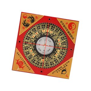 Ioensy - Brújula Feng Shui Luo Pan Bagua Square Luopan Para Senderismo Camping Mochilero