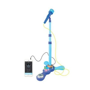 Total E-Commerce - Juguete Microfono Karaoke Pedestal Luces Mp3 Azul