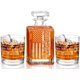 thumbnail image 1 of Set de Decantador de Whisky YJGS 450 ml con 2 Vasos Patrióticos, 1 of 8