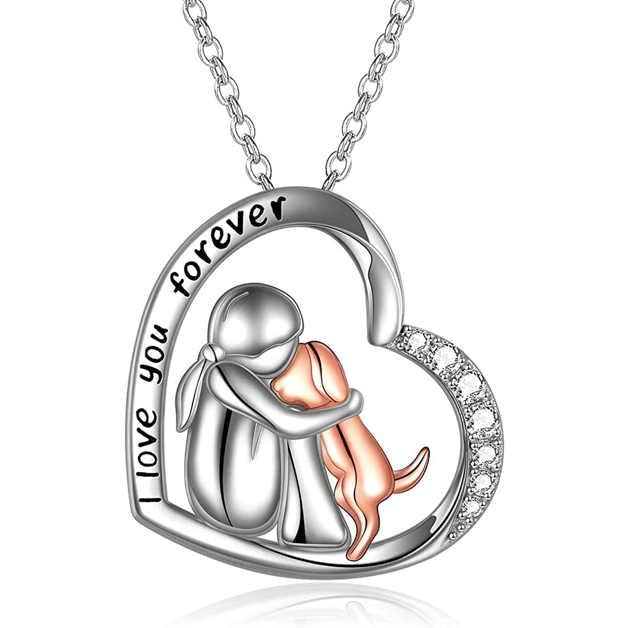Vousez - Collar Mujer Perro Mascota Plata 925