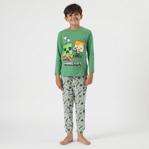 Pijama Niño Tnt Creeper Verde Minecraft