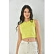 thumbnail image 2 of Polera Mujer Crop Amarilla Cuello Alto Talla S, 2 of 3