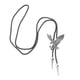 thumbnail image 2 of Hombres vaquero de cuero Rodeo Bolo Tie corbata cordón águila colgante de plata antigua, 2 of 2
