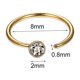 thumbnail image 2 of Xiao Hua Juego de 10 Piezas de Aros Nasales Falsos unisex, Aros Nasales de Aleación en Forma de C con Aros Nasales Brillantes Geométricos con Tachuelas de Diamante, Accesorios para Fiestas, 2 Piezas, 2 of 4