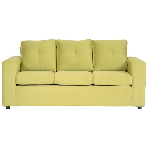 Muebles Altiro - Sofá Emanuel 3 Cuerpos - Tela Felpa Verde Pistacho