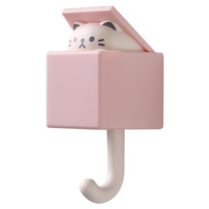 Magideal - Gancho Para Llaves De Animales De Dibujos Animados, Ganchos Bonitos Para Abrigos, Gancho Montado En La Pared Para Entrada, Cocina, Puerta, Baño, , Rosado Un Rosa