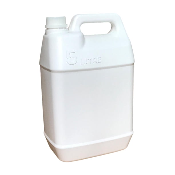 Tanque De Almacenamiento De Agua De 5 L Con Jarra De HDPE Para Soluciones De Limpieza De Líquidos De Agua De Color Blanco
