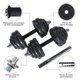 thumbnail image 4 of Set Barra Y Mancuernas Armable Metal 30 Kg, 4 of 6