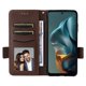 thumbnail image 4 of Funda Cartera para Motorola MOTO E15 4G Tapa Flip con Ranuras y Soporte Marrón, 4 of 5