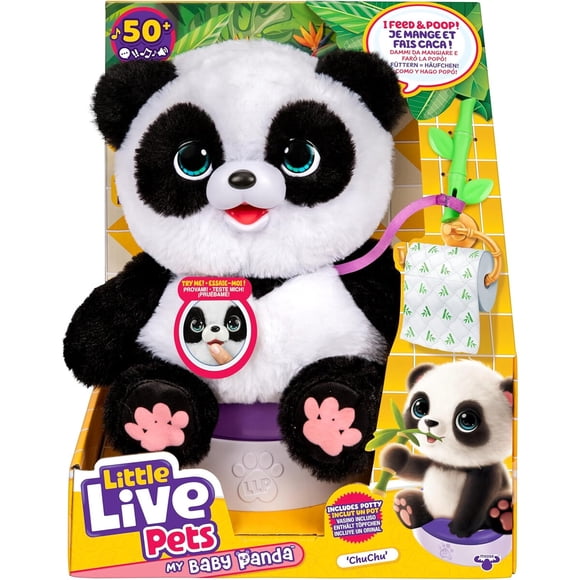 Peluche Interactivo Panda ChuChu Little Live Pets 30cm