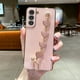 thumbnail image 1 of Electroplated Heart Shaped Chain Shockproof Phone Case For Galaxy S22 Ultra/S22+/S22/S21/S20/A73/A53/A72/A52/A13, 1 of 3