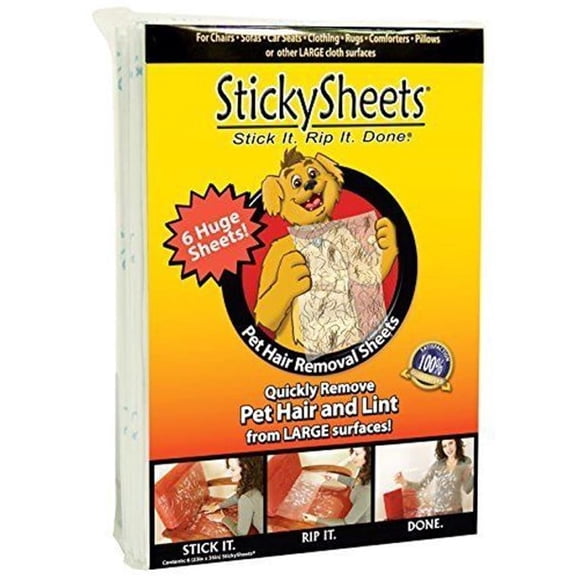 Hojas Adhesivas Para Remover Pelo De Mascotas Paquete De 12