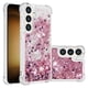 thumbnail image 1 of Funda Para Samsung Galaxy S24 Con Brillo Líquido, Protección Completa Y Soporte De Anillo Giratorio, 1 of 4