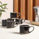 thumbnail image 3 of Tazas de espresso Mr. Coffee 6 piezas 110 ml negro de gres, 3 of 6