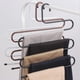 thumbnail image 5 of Perchero multifuncional para pantalones, 5 niveles, antideslizante, en forma de S, con capacidad de carga de 20 kg, ahorra espacio en el armario, color negro., 5 of 5