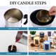 thumbnail image 5 of Kit para hacer velas SAEUYVB, cera de soja natural, 4,5 kg, con mechas, 5 of 6