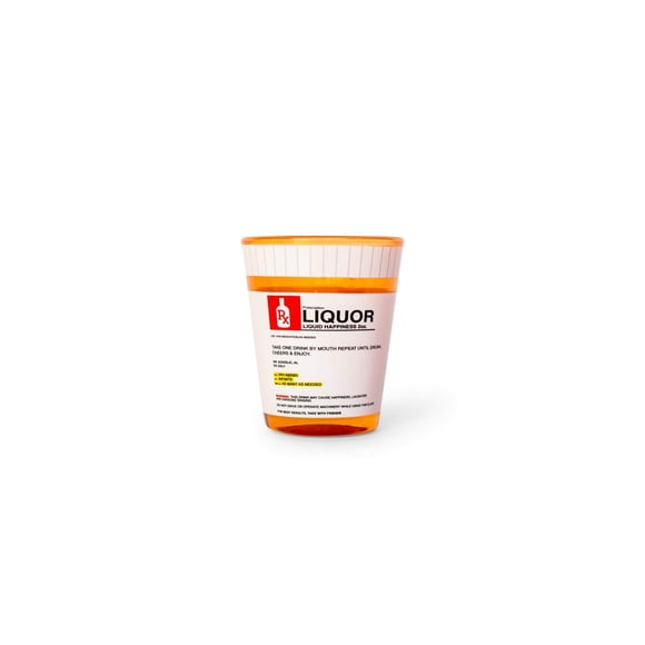 Shot Glass Just Funky Rx Prescription, 60 ml, diseño divertido