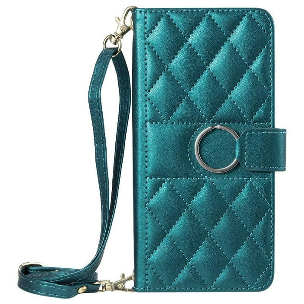 Funda tipo billetera FOXDOCK para Xiaomi 14T – Tapa abatible con correa para mujer