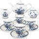 thumbnail image 1 of Set de té Brew To A Tea Blue Dream Porcelain, 1,4 L, 240 ml, 8 oz, 1 of 9