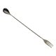 thumbnail image 1 of Cucharilla de bar Barfly 31,5 cm con extremo de tenedor, acabado negro metal de pistola, 1 of 5