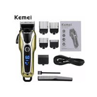 Cortadora De Pelo Kemei Km-1990 Negra Y Dorada