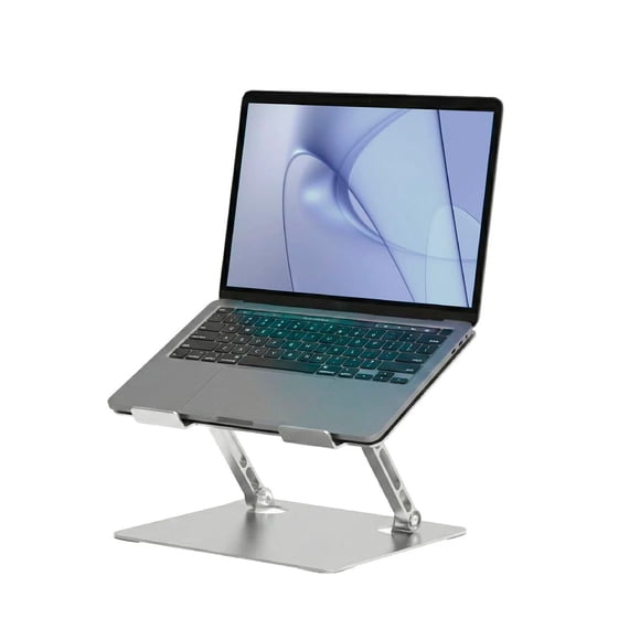 Soporte Base Alzador Notebook Plegable Ajustable Gris LEVO