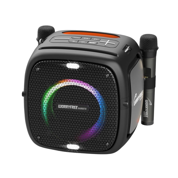 Bocina Bluetooth portátil WorryFree Gadgets 80W negra