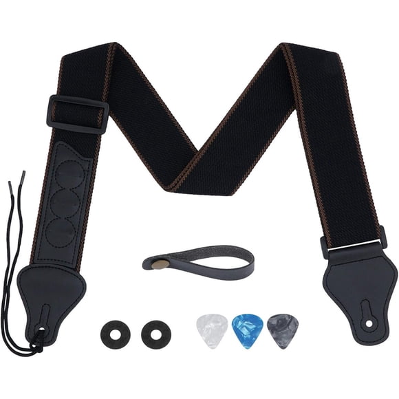 Correa para guitarra Tifanso de algodón, 36 a 62 pulgadas