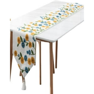 Todo Para El Hogar - Camino De Mesa Bordado Elegante 33 X 180Cm