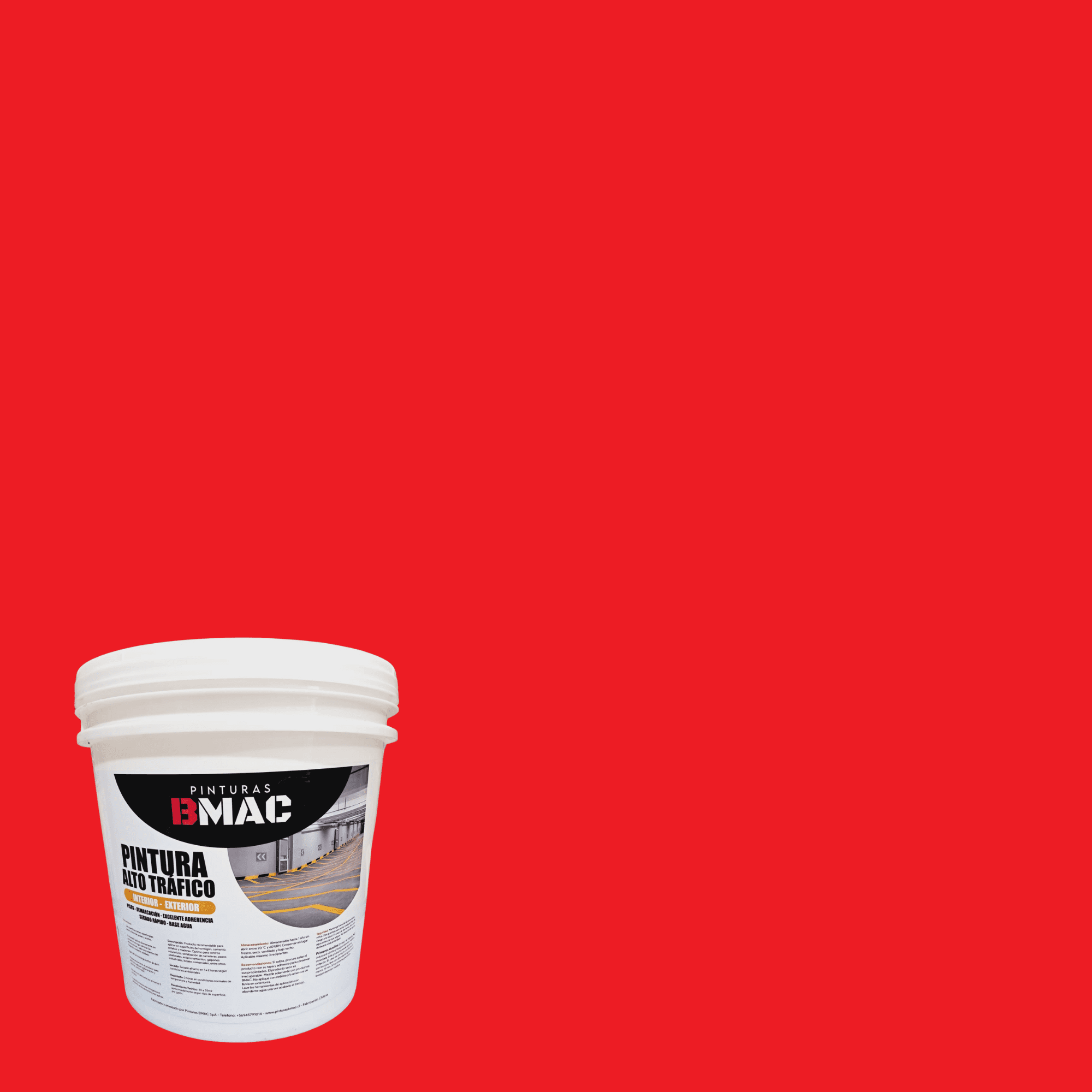 Bmac - Pintura Alto Trafico Rojo Tineta