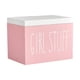 thumbnail image 5 of Soporte Para Tampones Para Estuche De Baño Con Tapa Para Accesorios De Baño, Madera Maciza, Color Rosa, 5 of 5