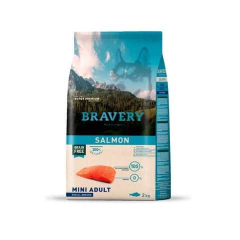 Bravery - Alimento Super Premium Para Perros Adultos Razas Pequeñas Sabor Salmón 2 Kg