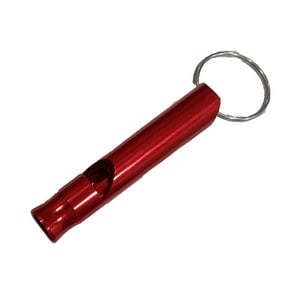 Genérico - Silbato Aluminio Scout Vigilante Guardia 8Grs Rojo C/Llavero