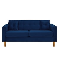 Bodevir - Sofa New Retro 3C Felpa 04 Azul Marino