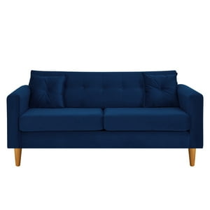 Bodevir - Sofa New Retro 3C Felpa 04 Azul Marino