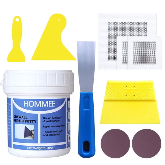 Kit De Reparación De Drywall Con Masilla De 9 8 Oz Y Herramientas