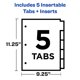 thumbnail image 4 of Divisores de plástico con 2 bolsillos para carpetas de 3 anillas Avery Big Tab, 4 of 8