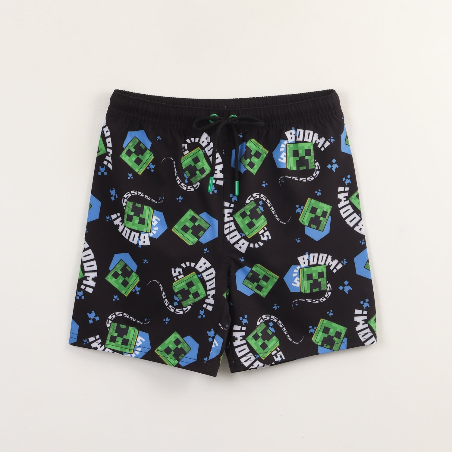 Traje De Baño Niño Verde Full Print Minecraft