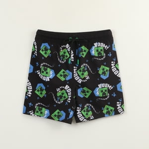 Traje De Baño Niño Verde Full Print Minecraft