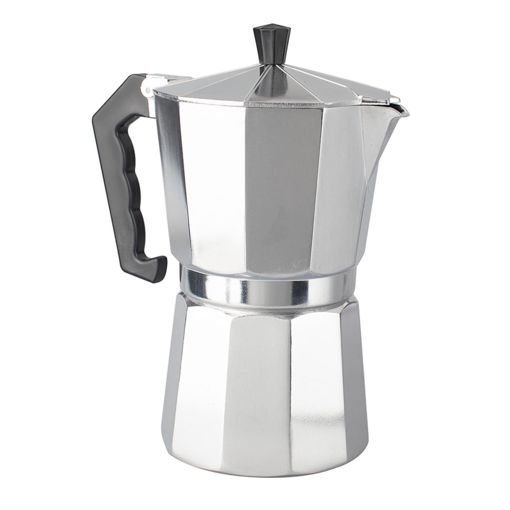 Mainstays Cafetera Italiana 450 ml Plateado, foto 3