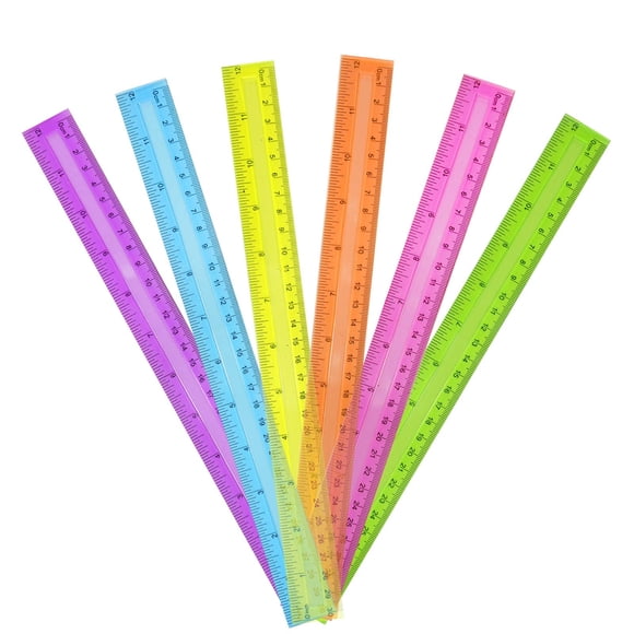 Regla DAGONGREN 30 cm Plástico Transparente - Pack de 30