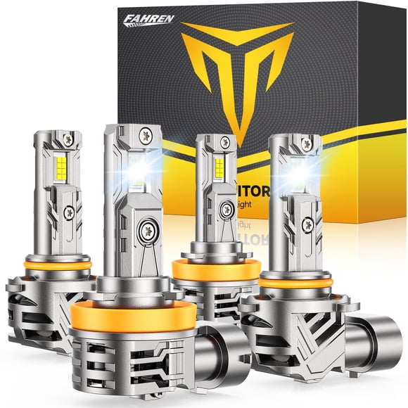Bombillas de faro FORENNER H11/9005 160000 lm 6500 K (paquete de 4)