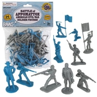 Bmc Toys - Juguete Bmc Civil War Plastic Army Men Battle Of Appomattox, 26 Unidades