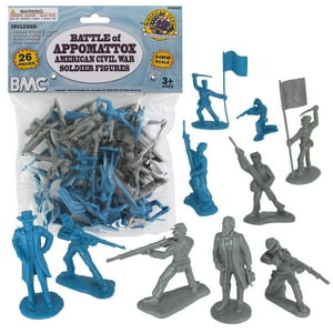 Bmc Toys - Juguete Bmc Civil War Plastic Army Men Battle Of Appomattox, 26 Unidades