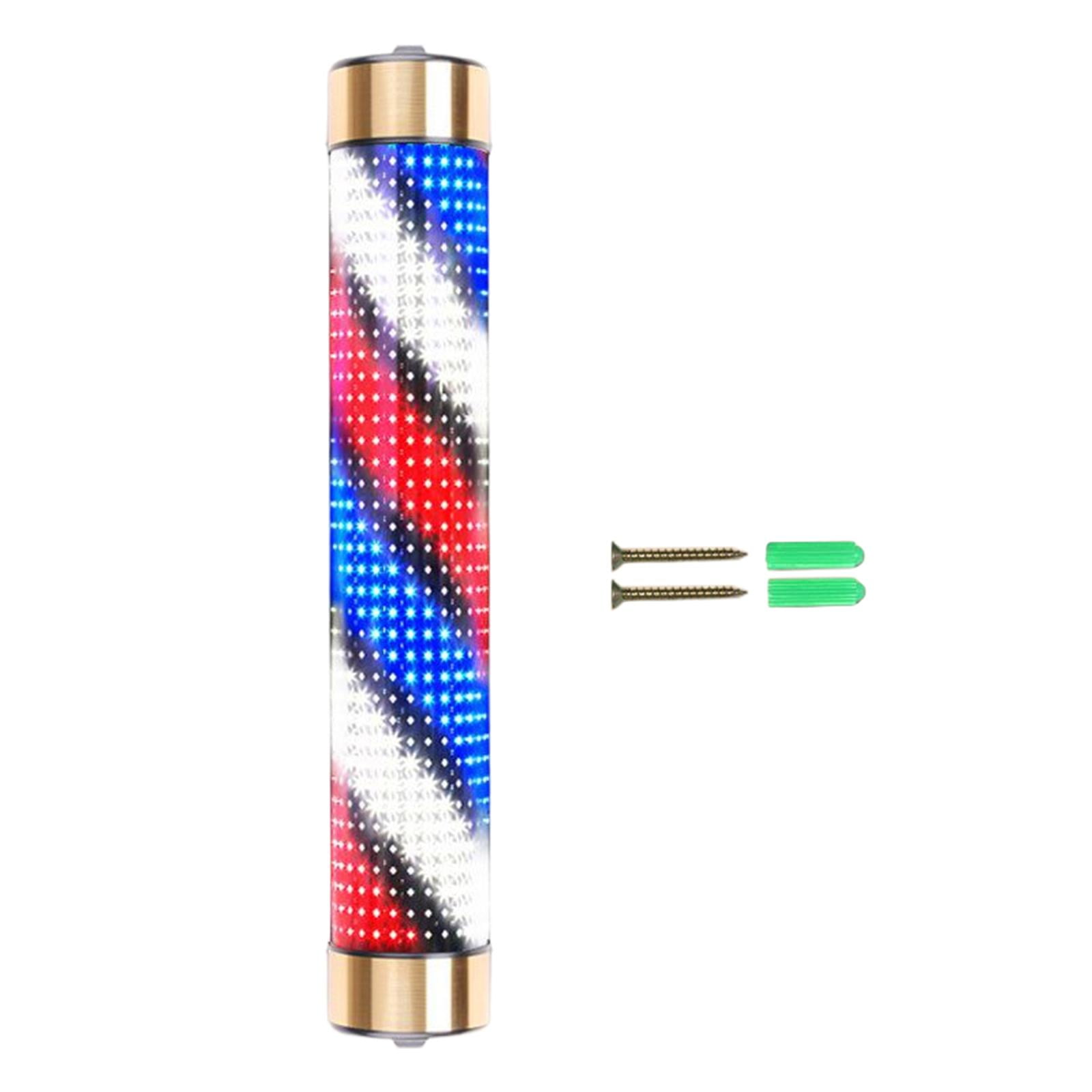 Magideal - Luz Giratoria Impermeable Para Poste De Peluquería, Iluminación Empotrada Para Peluquería, Lámpara De Señalización, Luces De Rayas Led Impermeables Pa 15cmx95cm Aureato