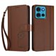 thumbnail image 3 of Funda Cartera Trébol para Motorola Moto G75 5G con Ranuras Tarjetas y Carga Inalámbrica Marrón, 3 of 6